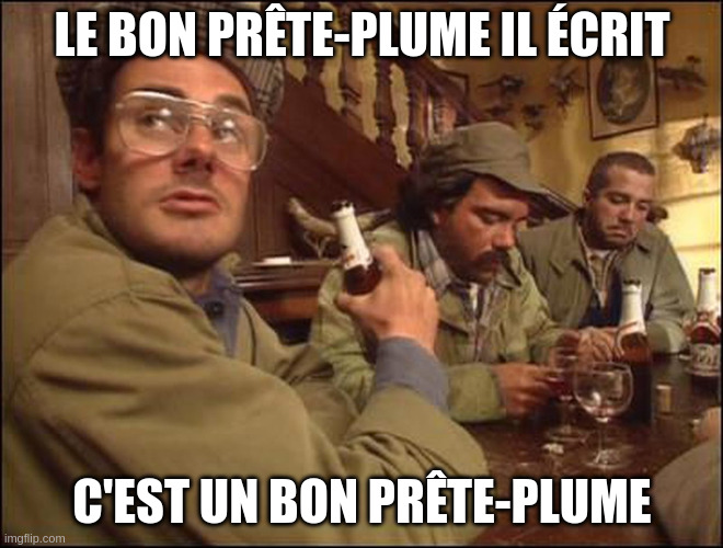 Le bon et le mauvais prête-plume