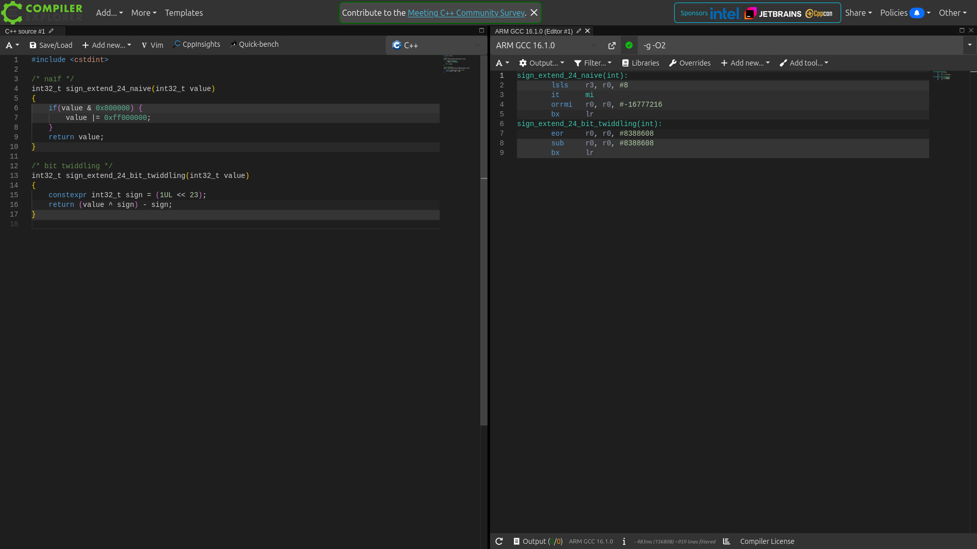 godbolt-sign-extend-24-gcc-armv7-optimized.png